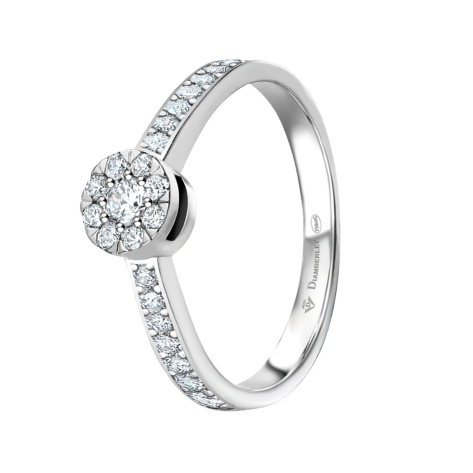 Anillo de compromiso Oro blanco 1