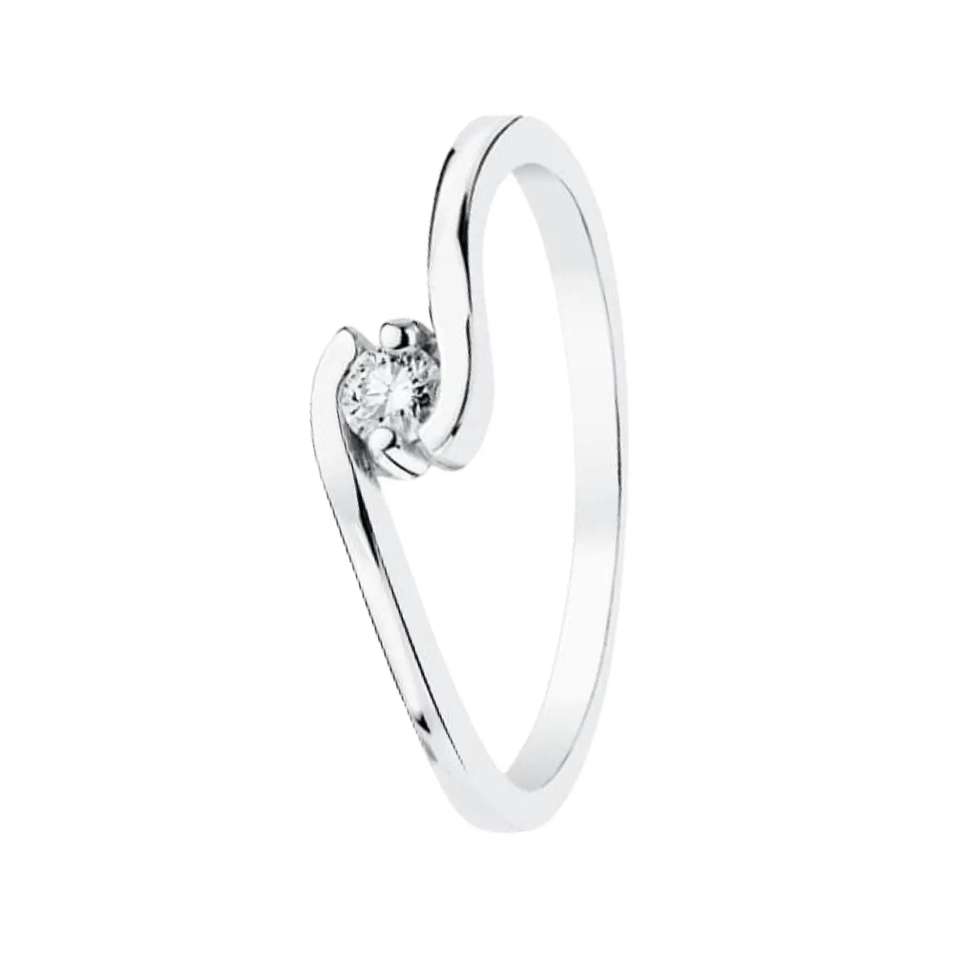 Anillo de compromiso Oro blanco 1
