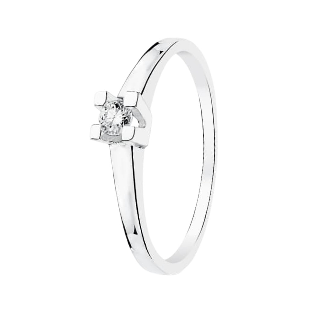 Anillo de compromiso Oro blanco 1