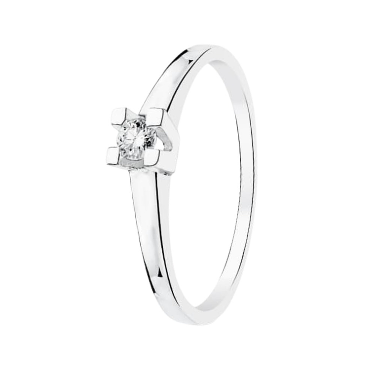 Anillo de compromiso Oro blanco 1