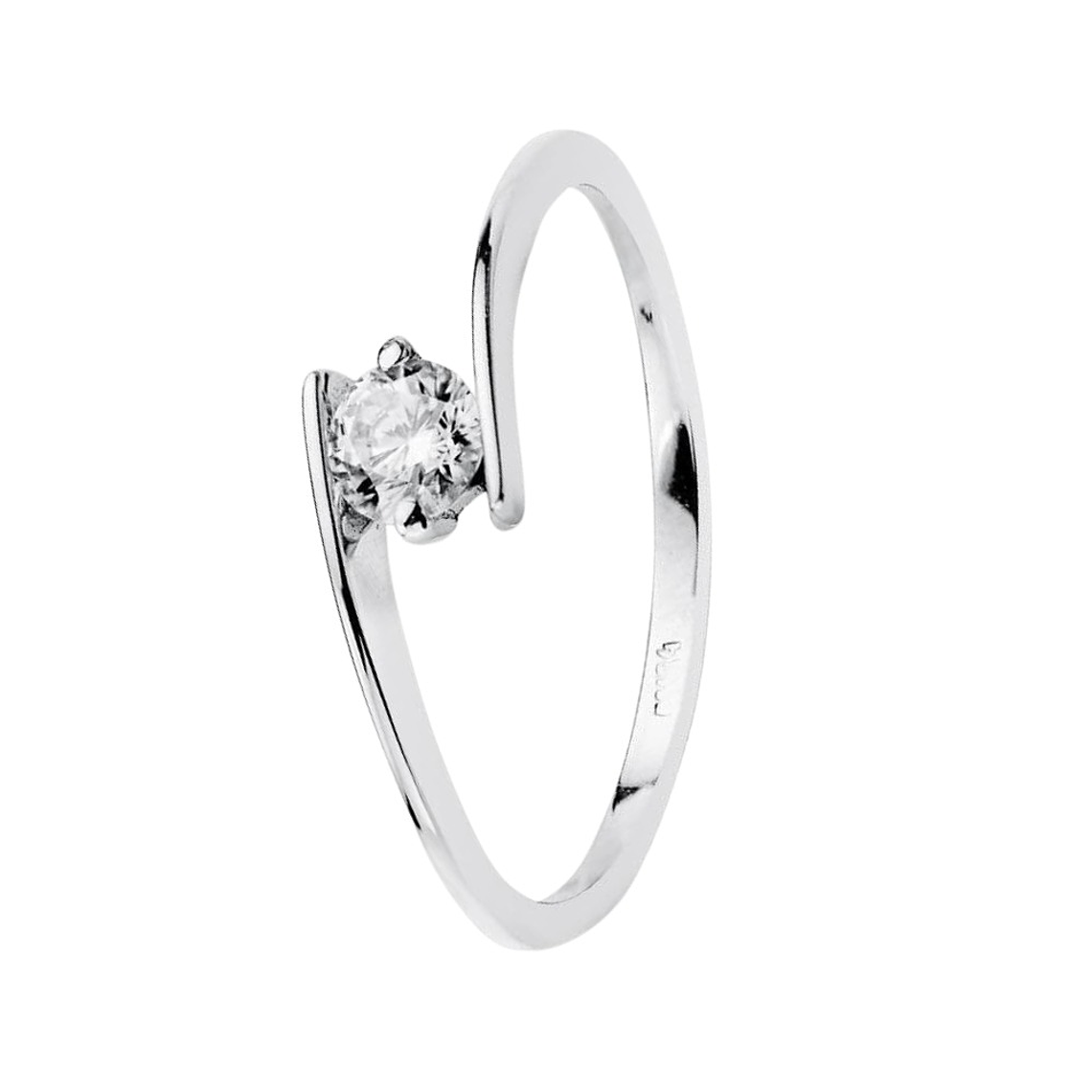 Anillo de compromiso Oro blanco 2