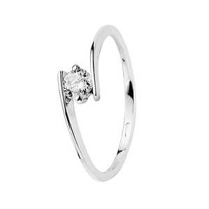 Anillo de compromiso Oro blanco