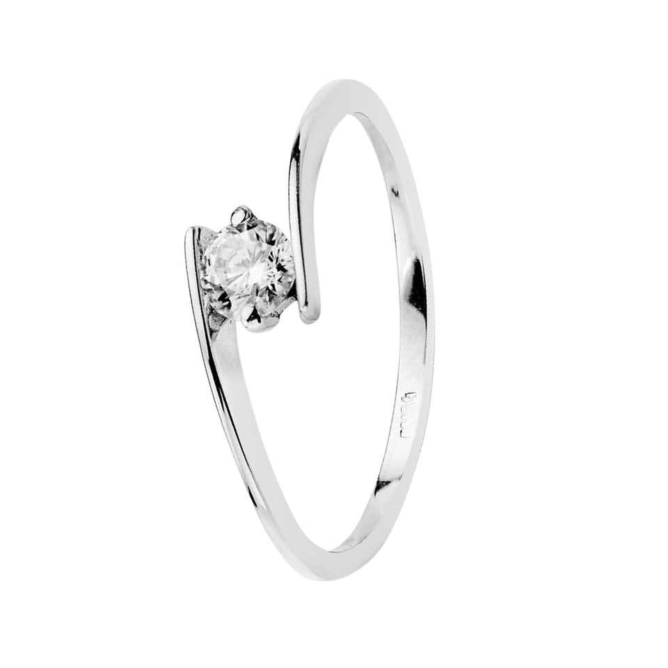 Anillo de compromiso Oro blanco 1