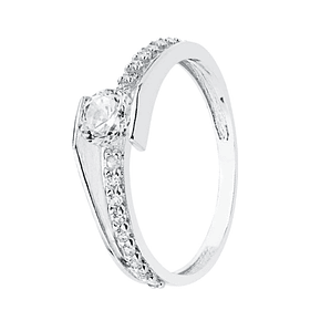 Anillo de compromiso Oro blanco