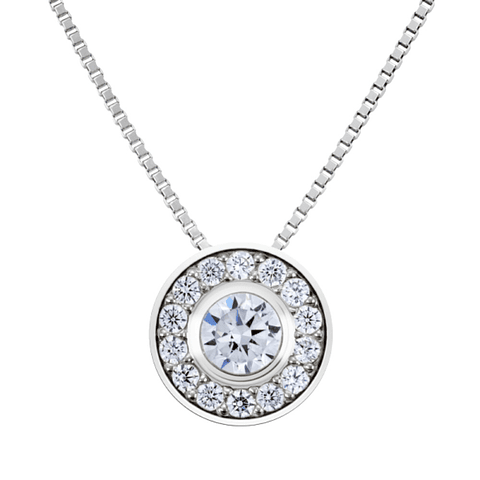 Colgante de Oro blanco