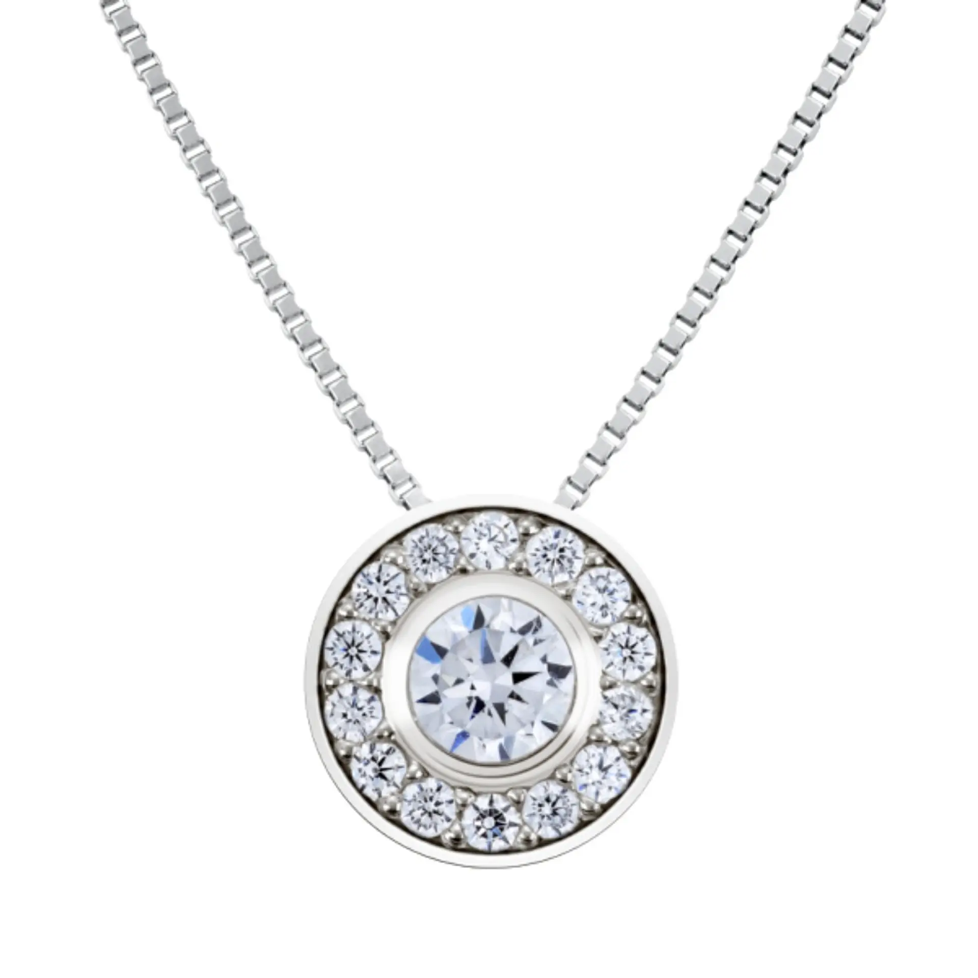Colgante de Oro blanco 1