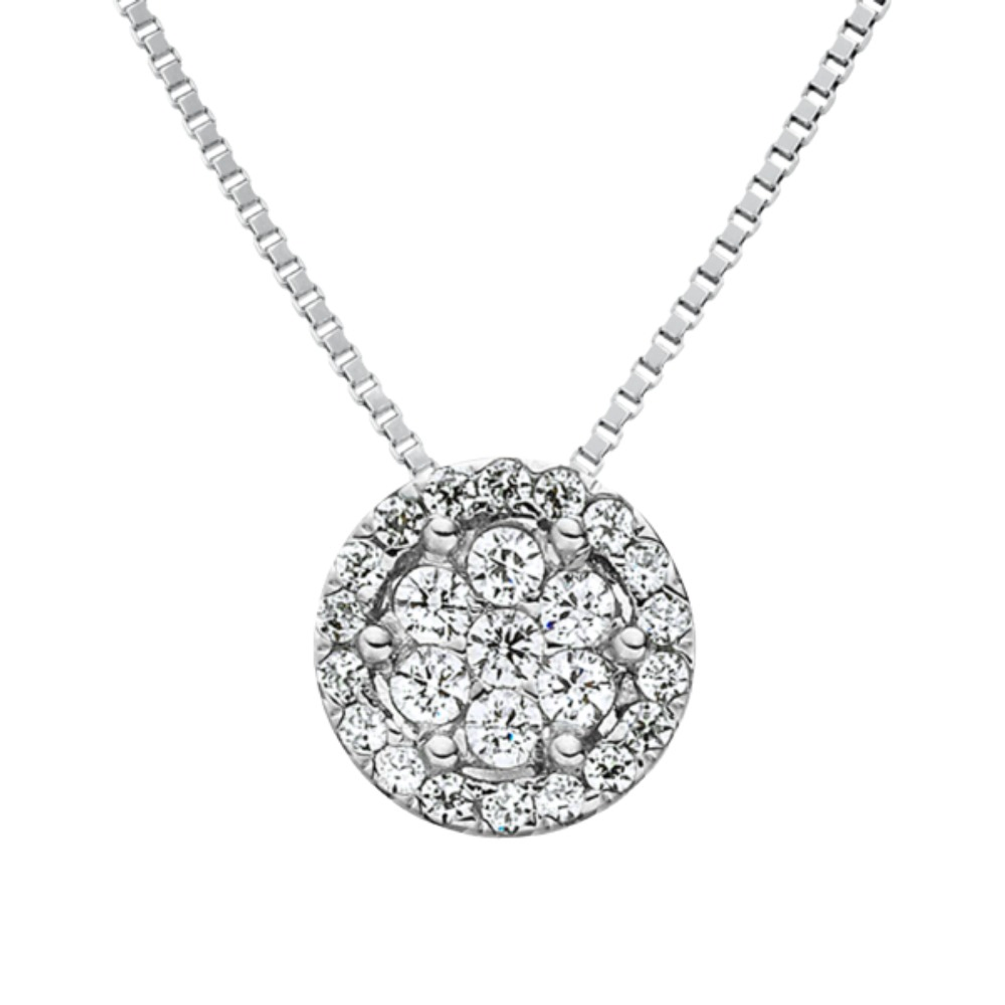 Colgante de Oro blanco 1