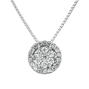 Colgante de Oro blanco