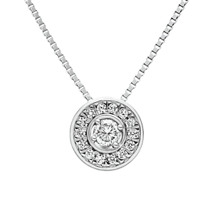 Colgante de Oro blanco