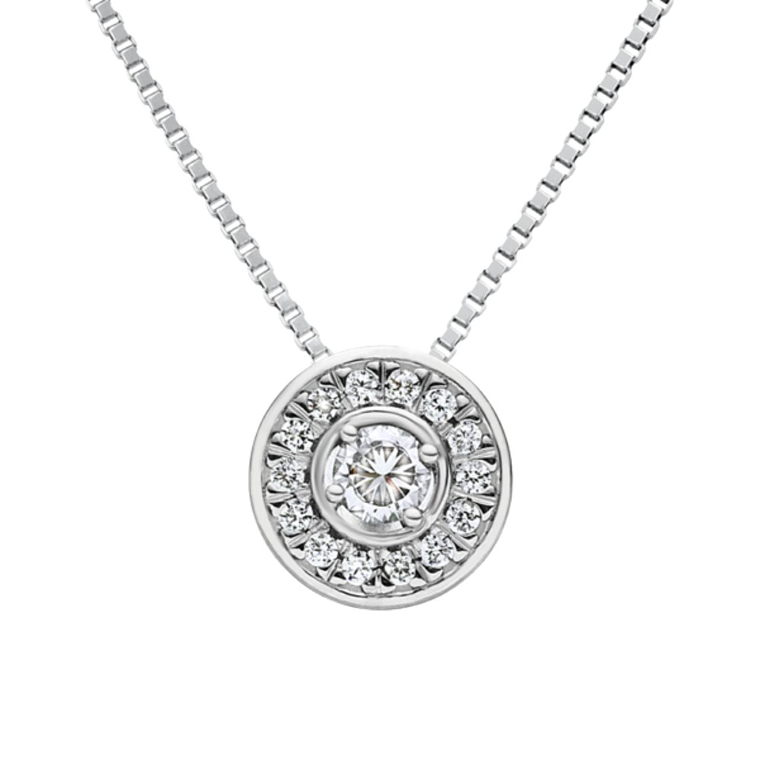 Colgante de Oro blanco 1