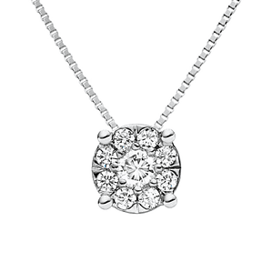 Colgante de Oro blanco