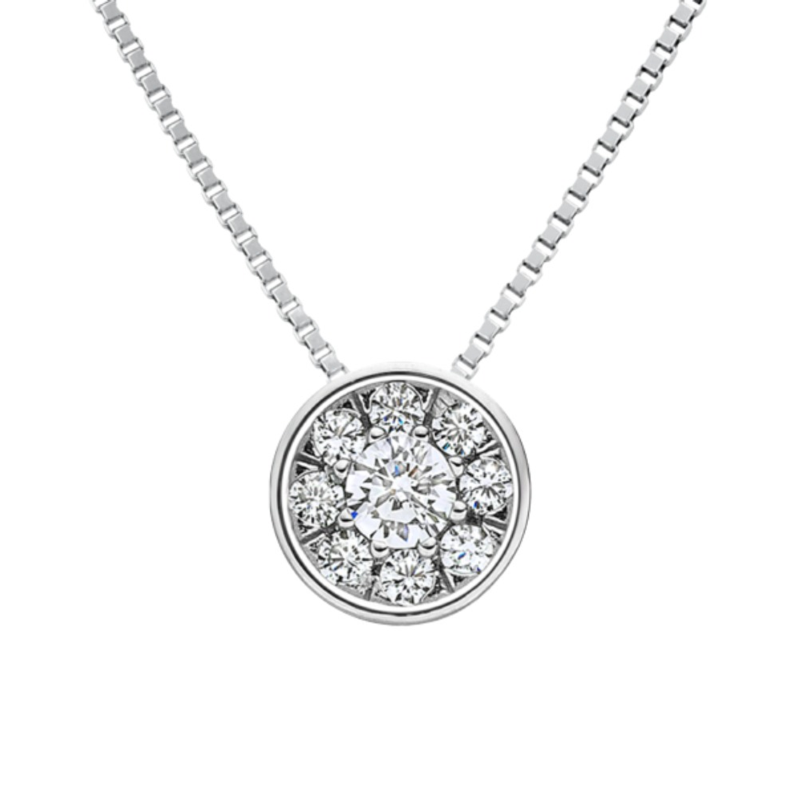 Colgante de Oro blanco 1