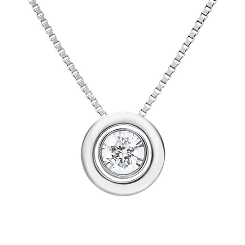 Colgante de Oro blanco