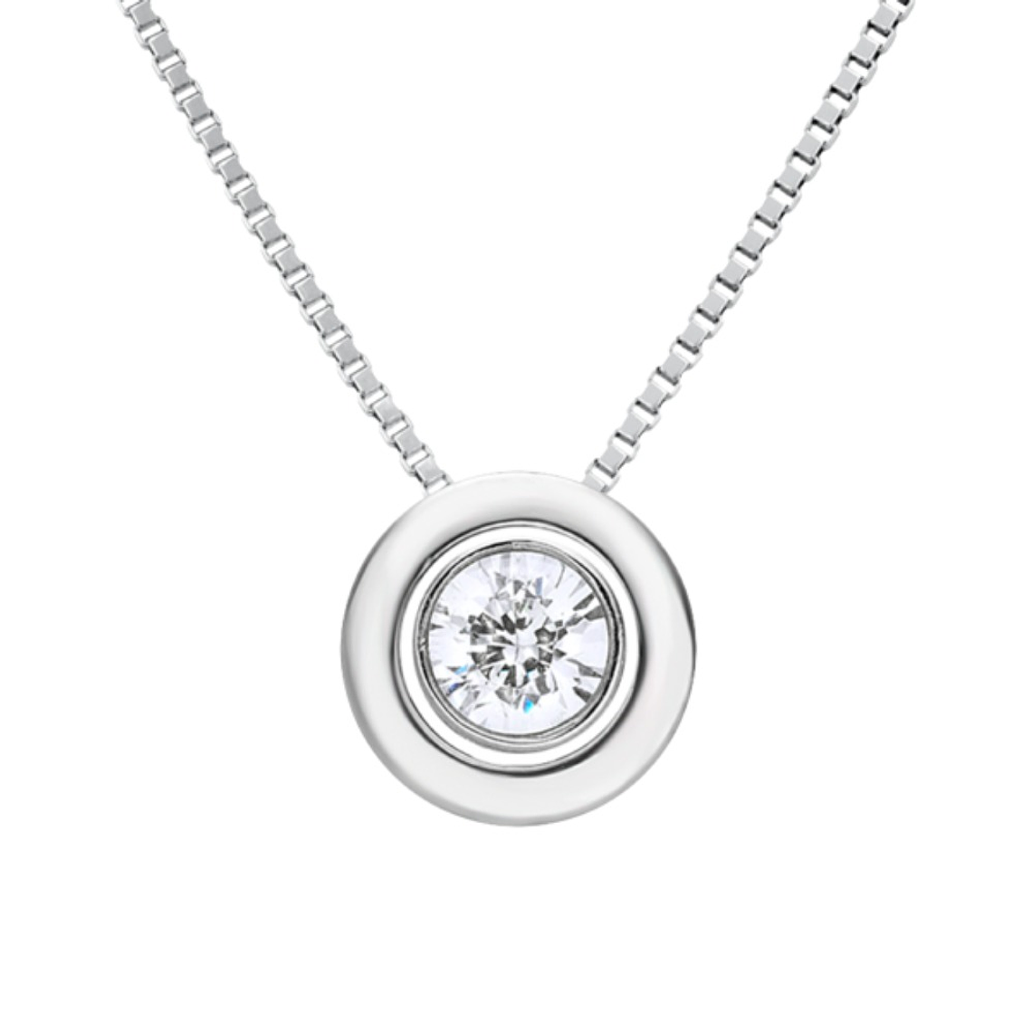 Colgante de Oro blanco 1