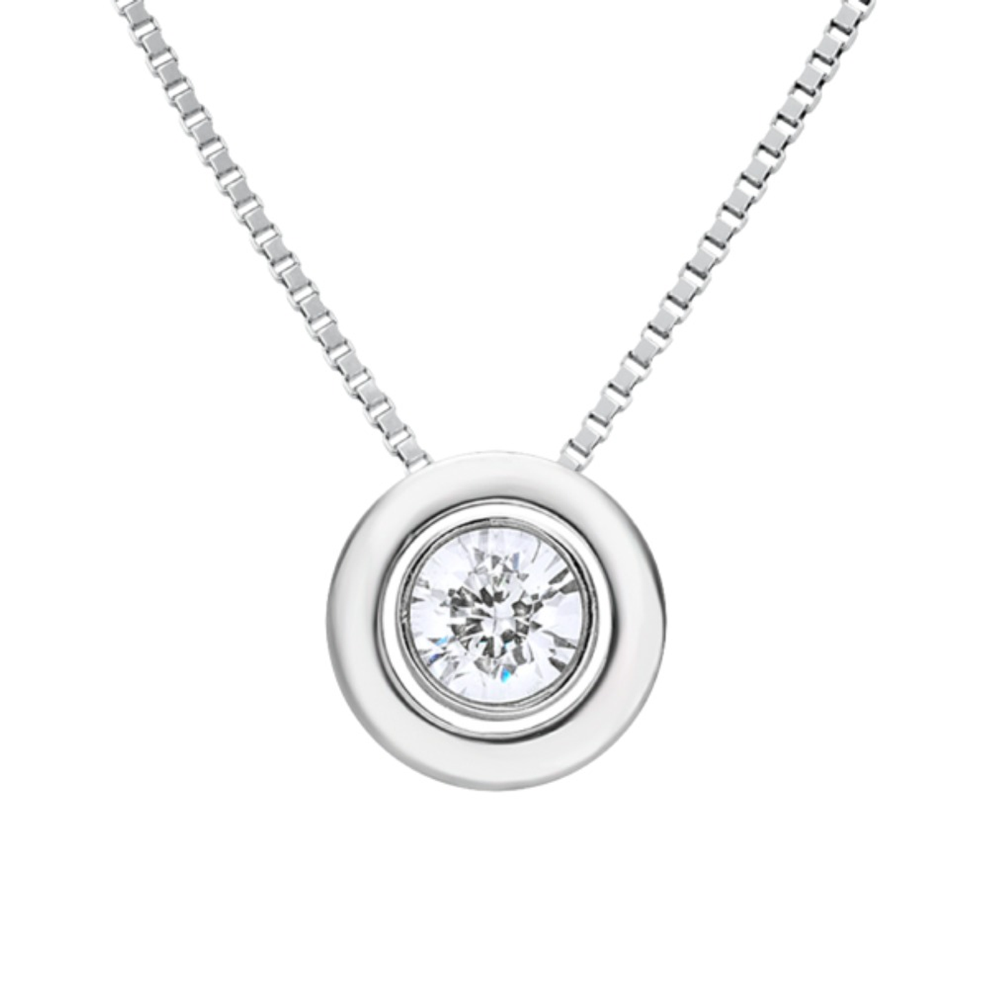 Colgante de Oro blanco 1