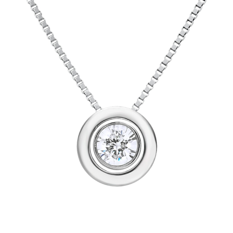 Colgante de Oro blanco 1