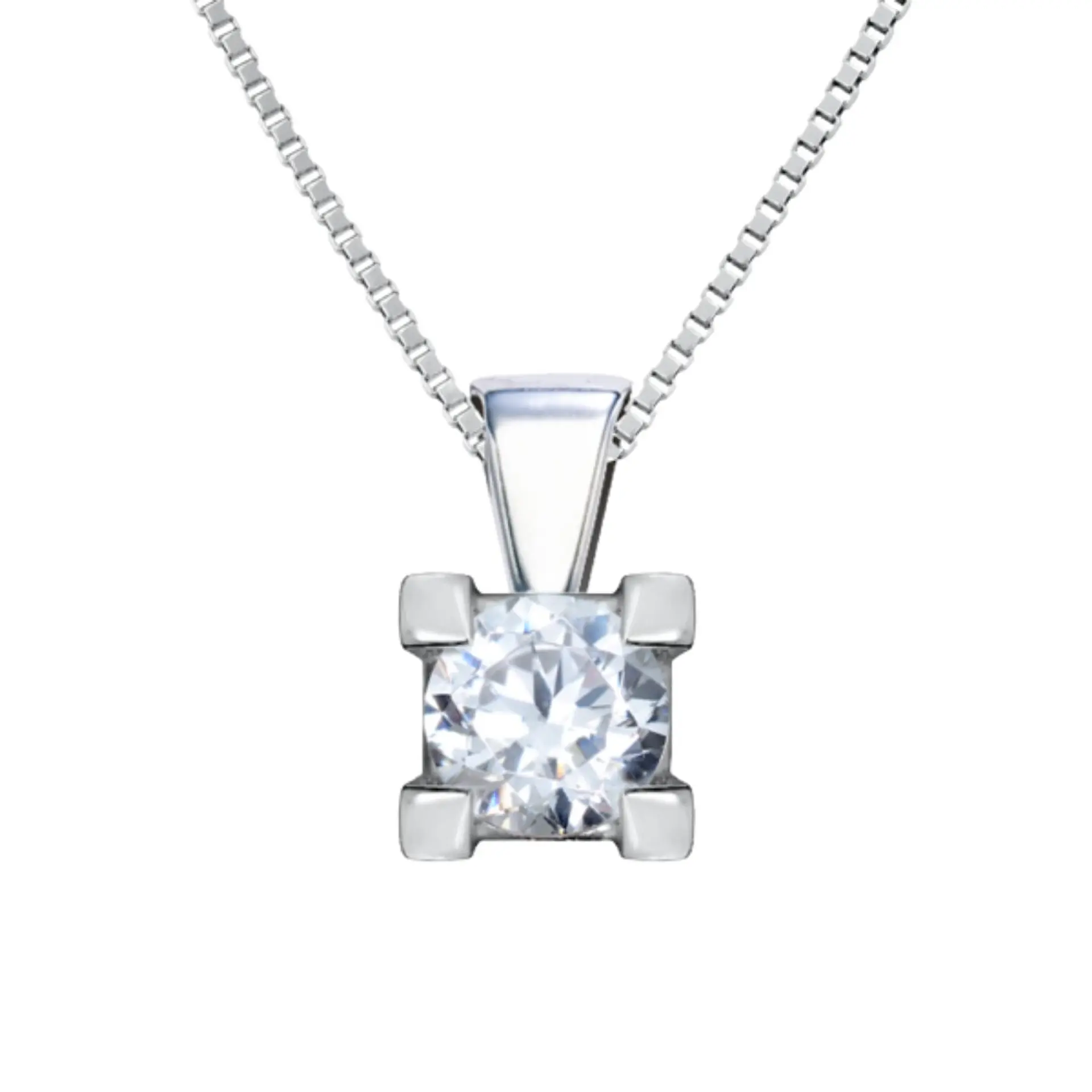 Colgante de Oro blanco 1