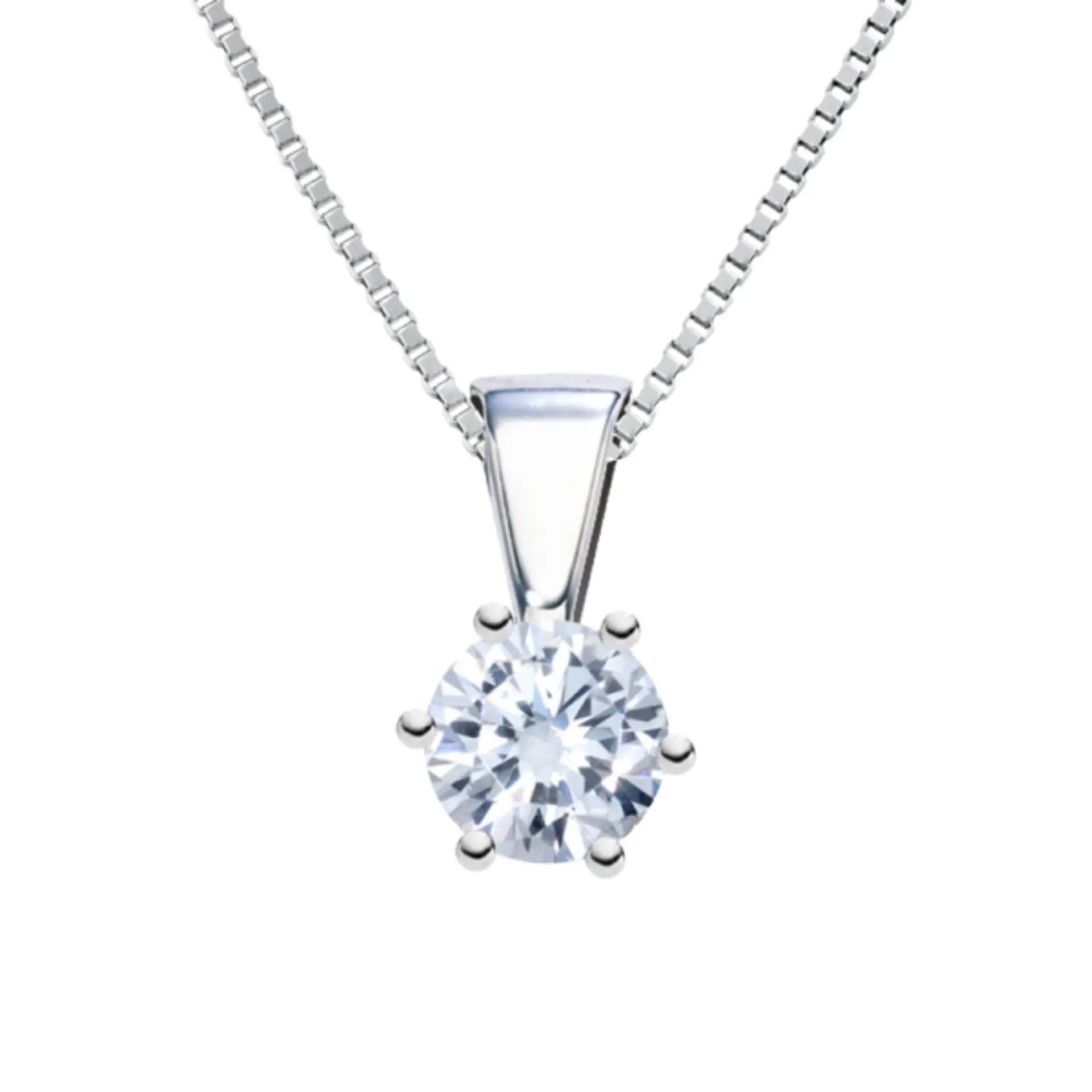 Colgante de Oro blanco 1
