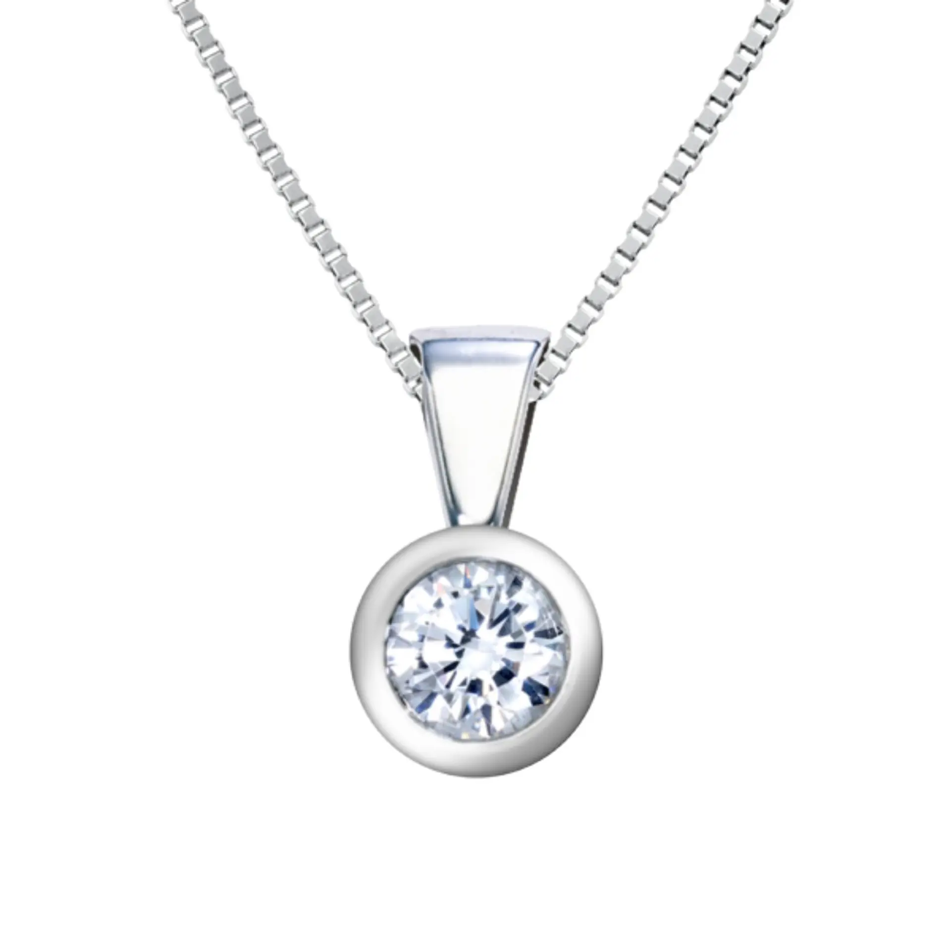 Colgante de Oro blanco 1