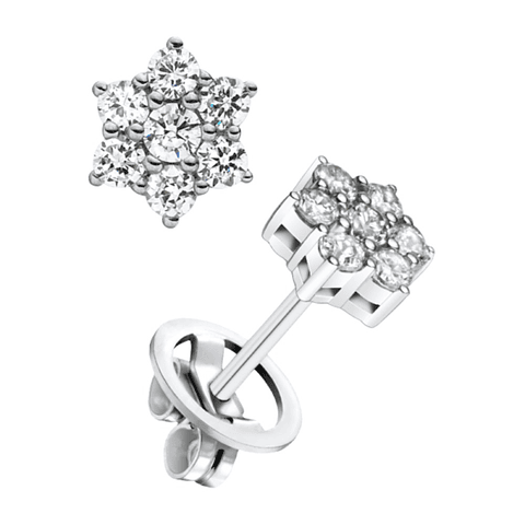 Pendientes con diamantes