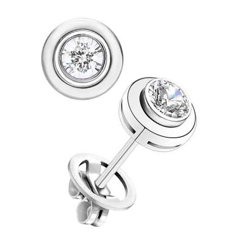 Pendientes de Oro blanco