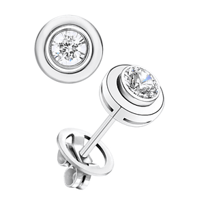 Pendientes de Oro blanco