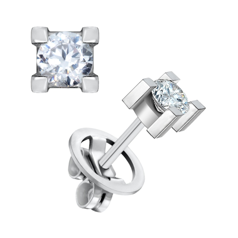 Pendientes con Oro blanco 1