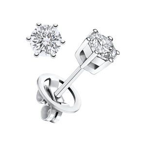 Pendientes de Oro blanco y diamantes 