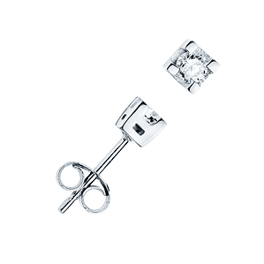 Pendientes con diamantes y Oro blanco