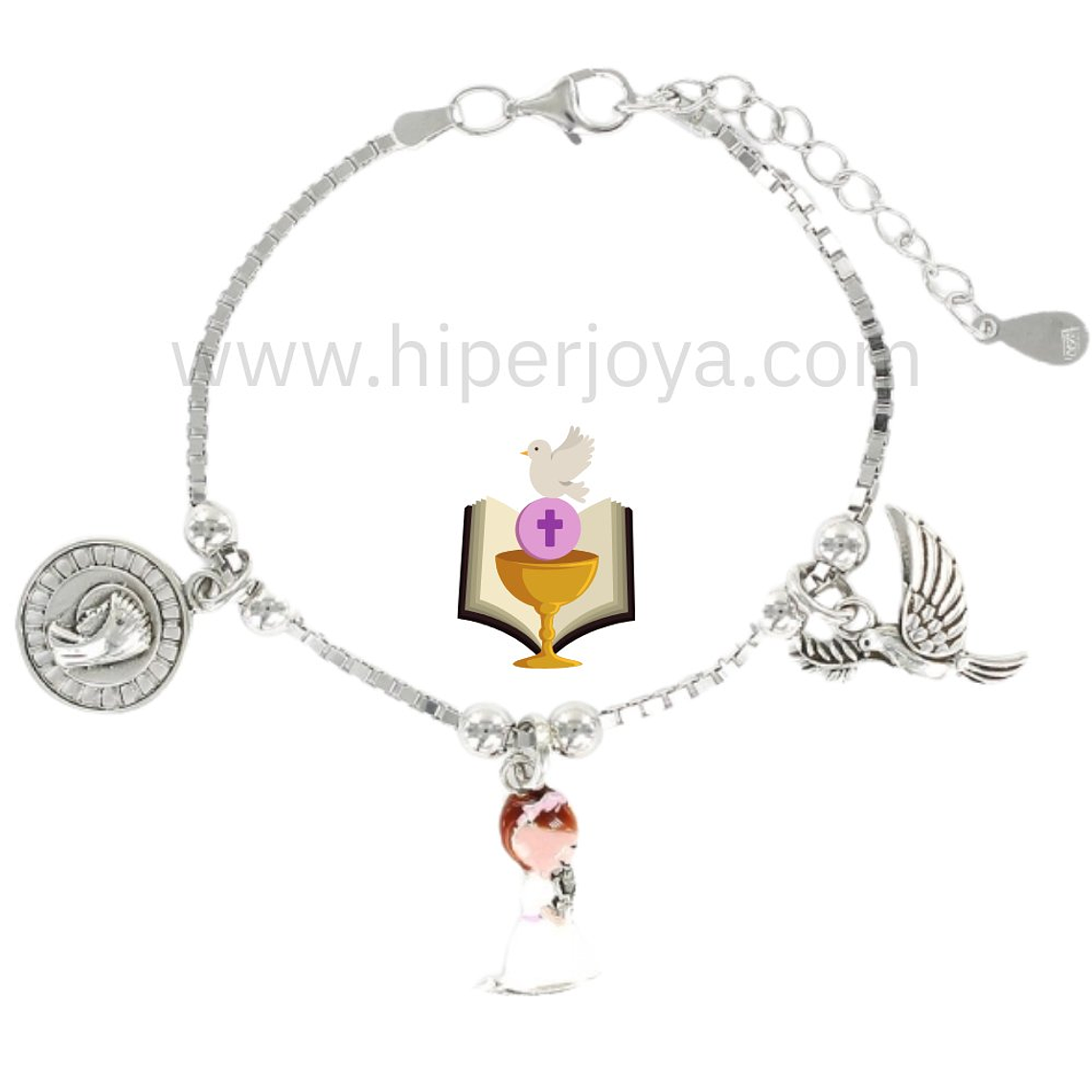 Pulsera de la comunión plata 1