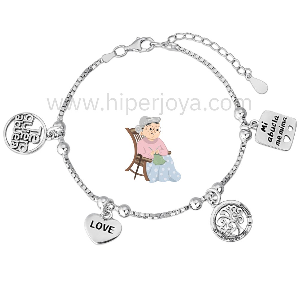 Pulsera de la abuela plata 1