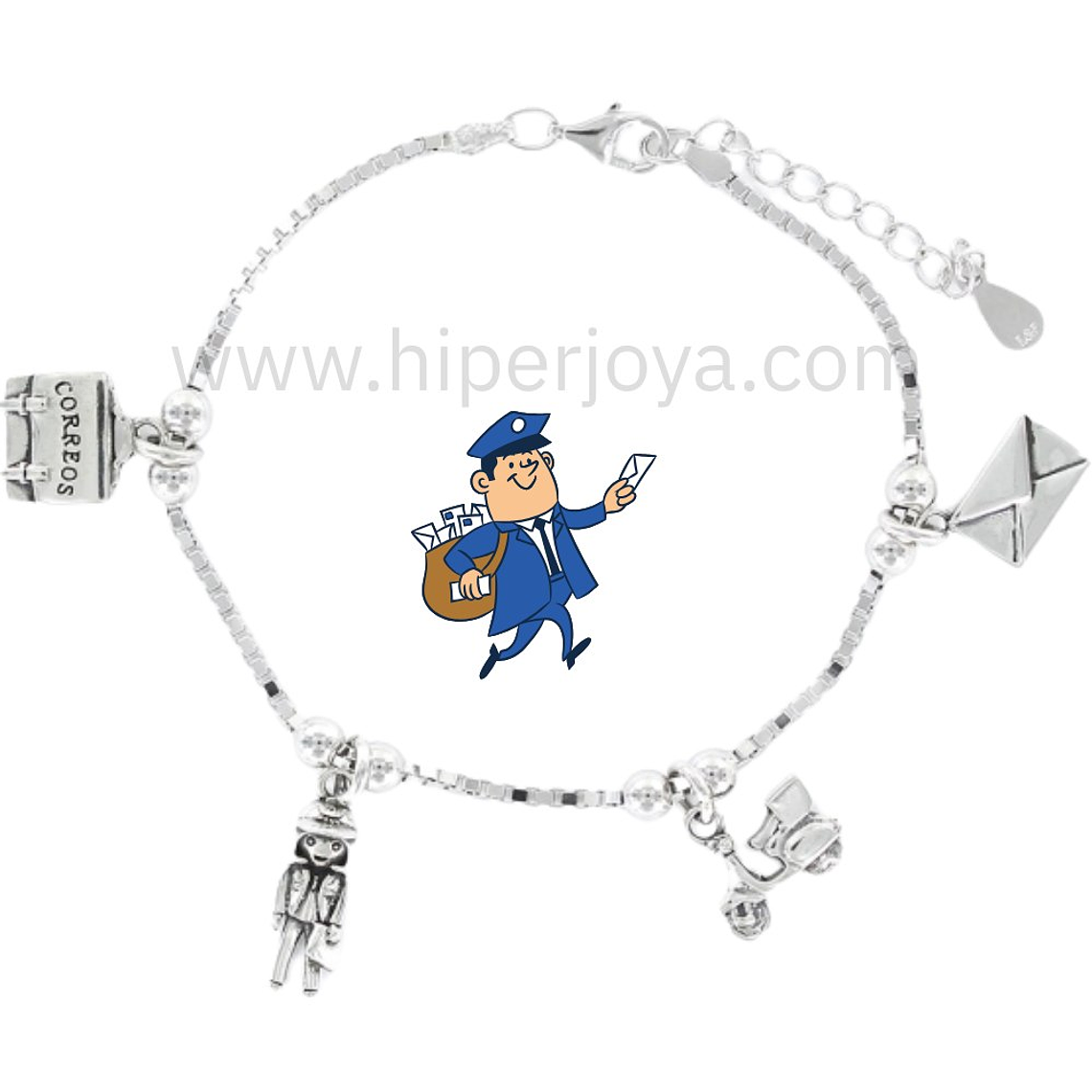 Pulsera de la cartera plata 1