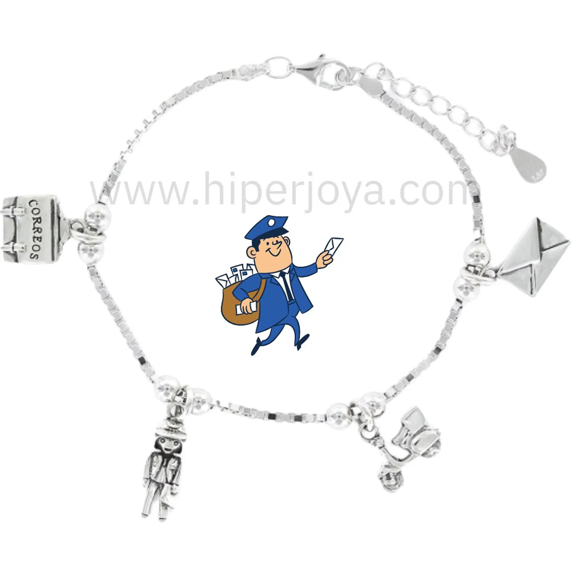 Pulsera de la cartera plata 1