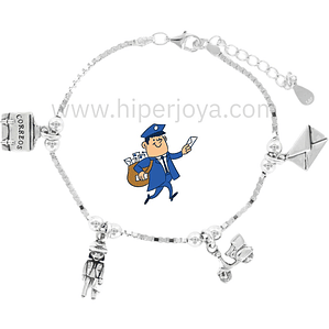 Pulsera de la cartera plata