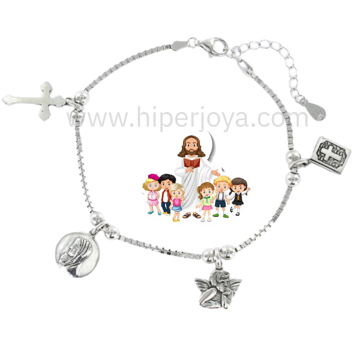 Pulsera de la catequista plata  1