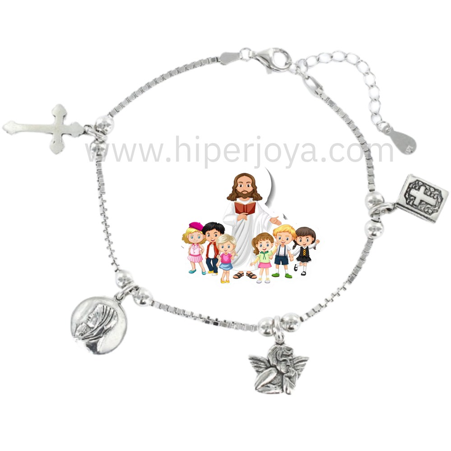 Pulsera de la catequista plata  1