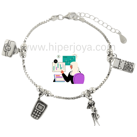 Pulsera de la empresaria plata