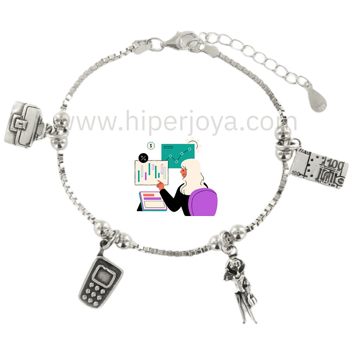 Pulsera de la empresaria plata 1