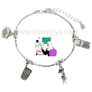 Pulsera de la empresaria plata
