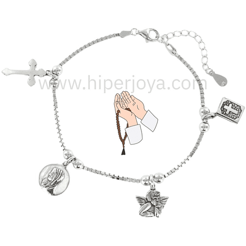 Pulsera de la fe plata