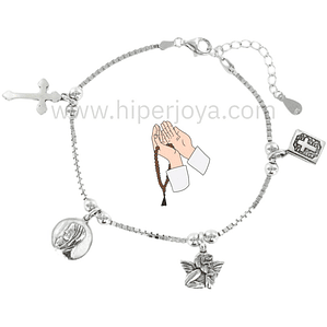 Pulsera de la fe plata