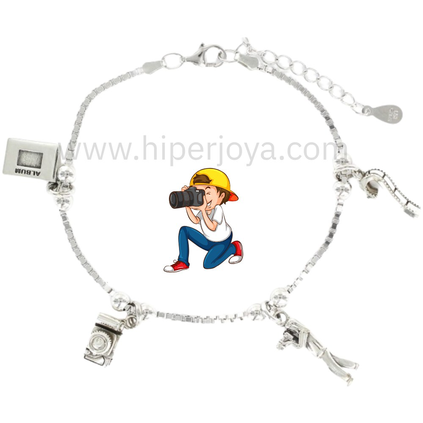 Pulseta de la fotógrafa plata 1