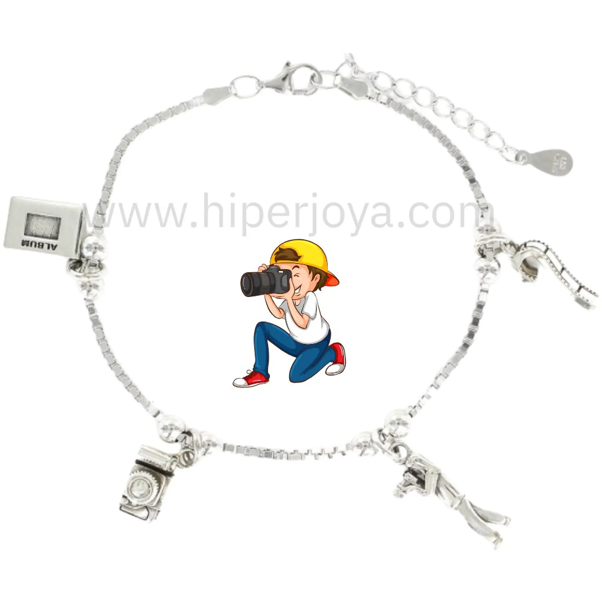 Pulseta de la fotógrafa plata 1