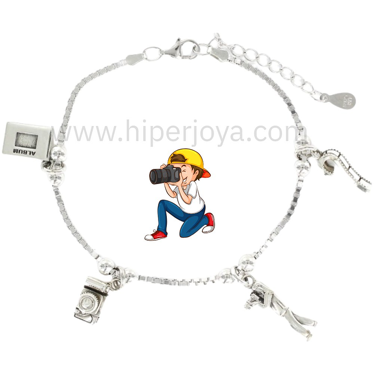 Pulseta de la fotógrafa plata 1