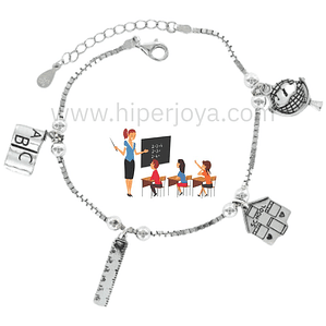 Pulsera de la maestra plata