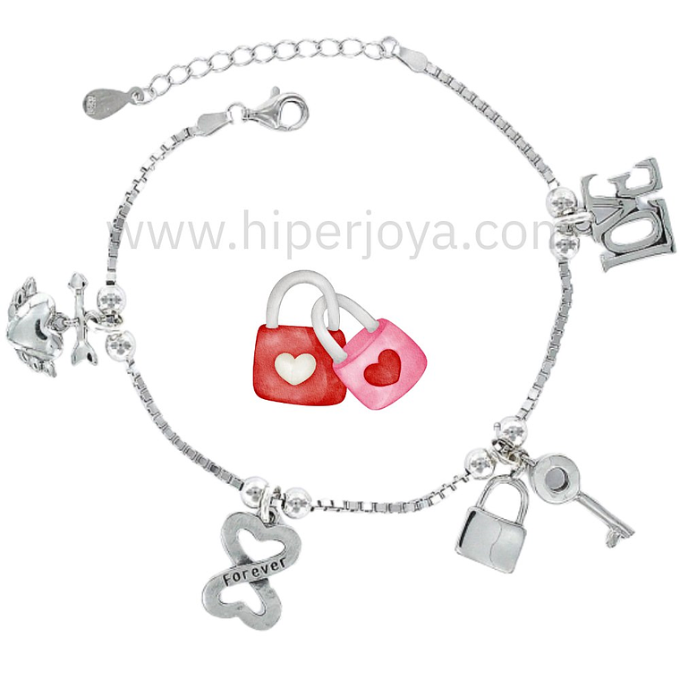 Pulsera del amor plata 1