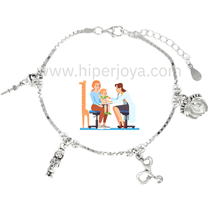 Pulsera de la pediatra plata