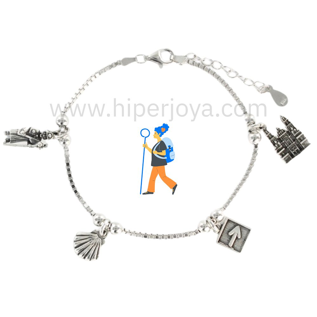 Pulsera de la peregrina plata 1