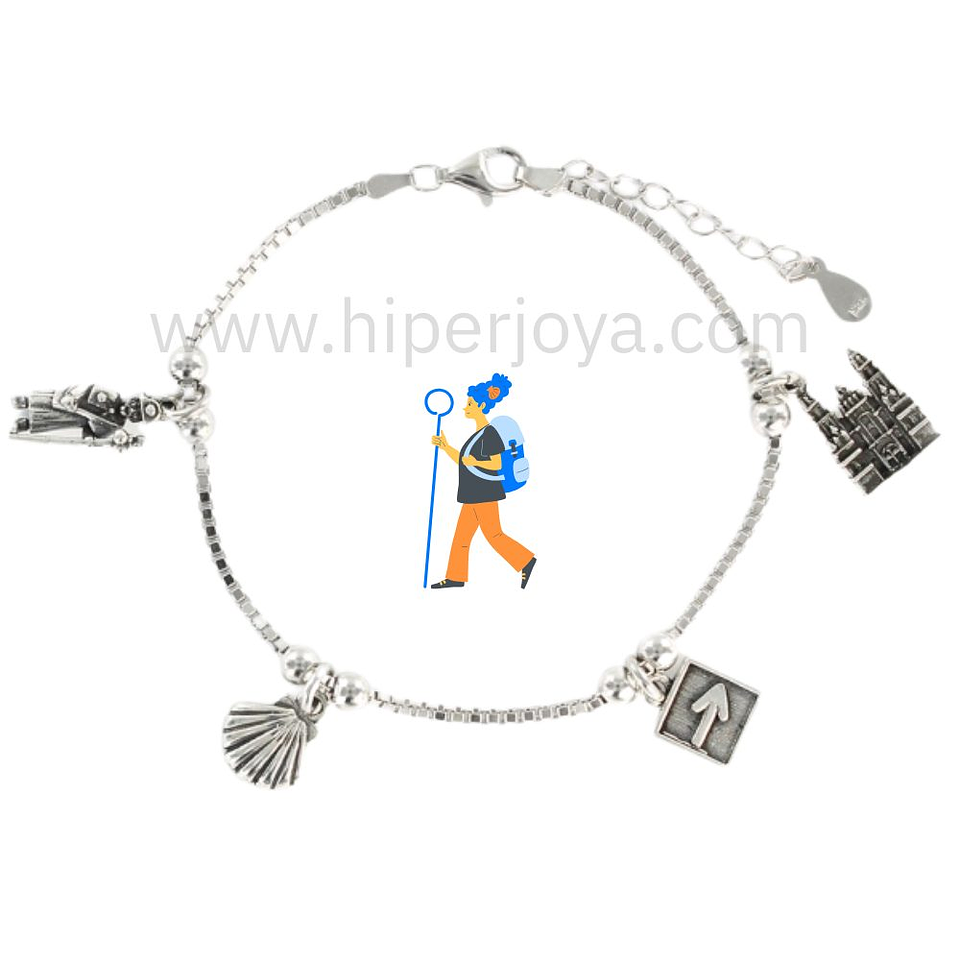 Pulsera de la peregrina plata 1