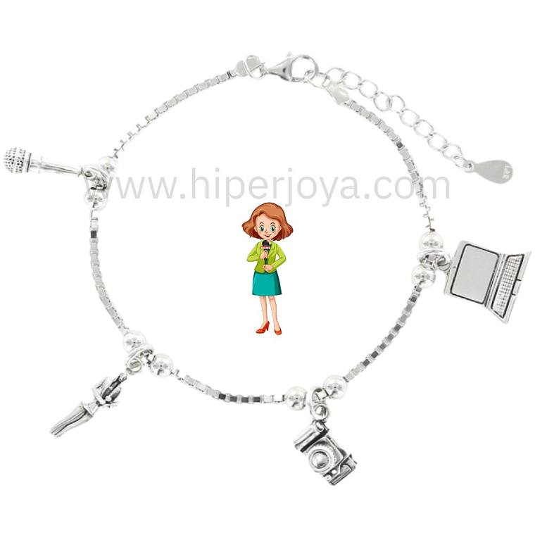 Pulsera de la periodista plata 1